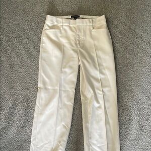 Banana Republic Cream Textured Trousers
